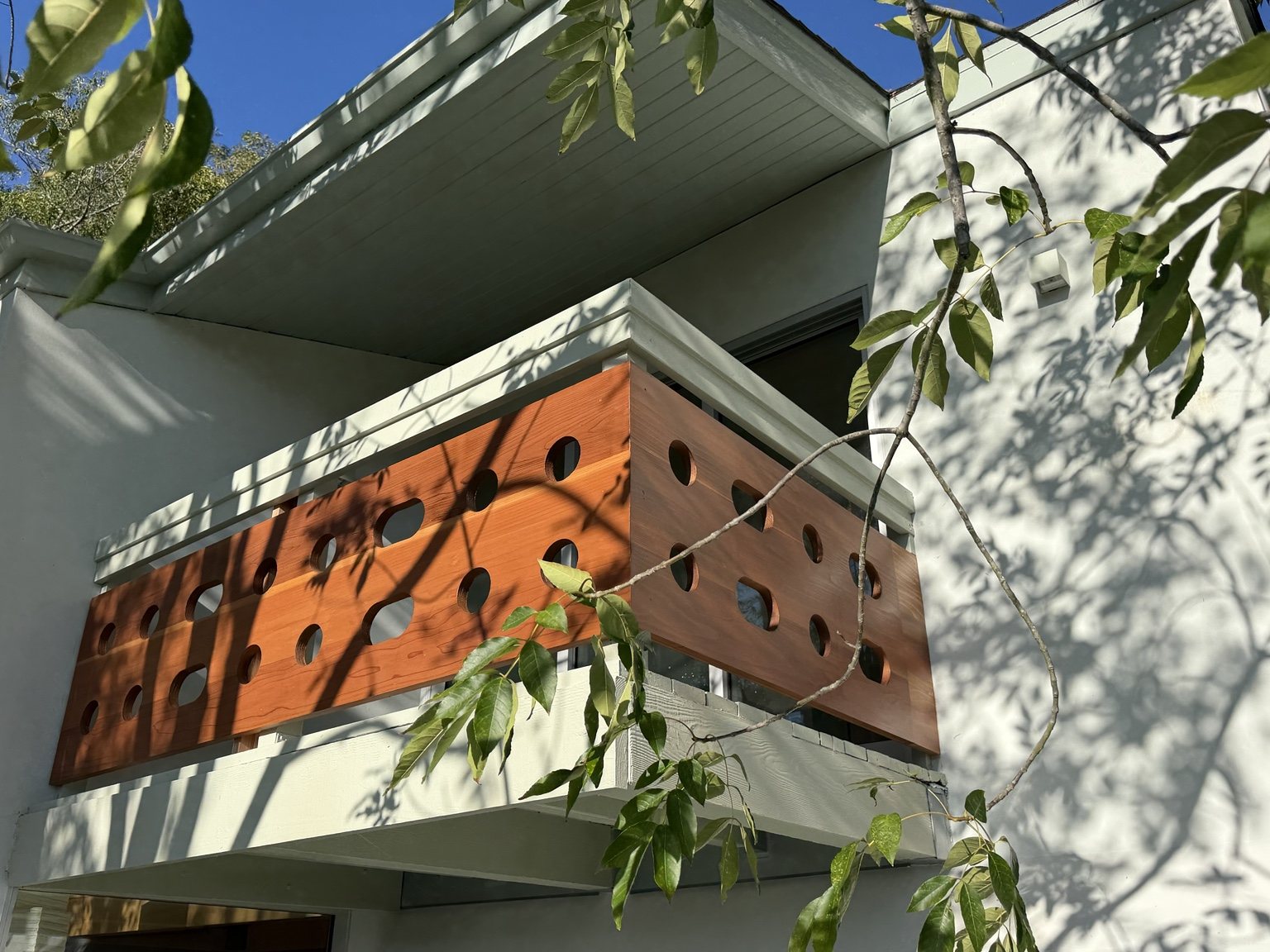 Architectural Balcony Wood Finish
