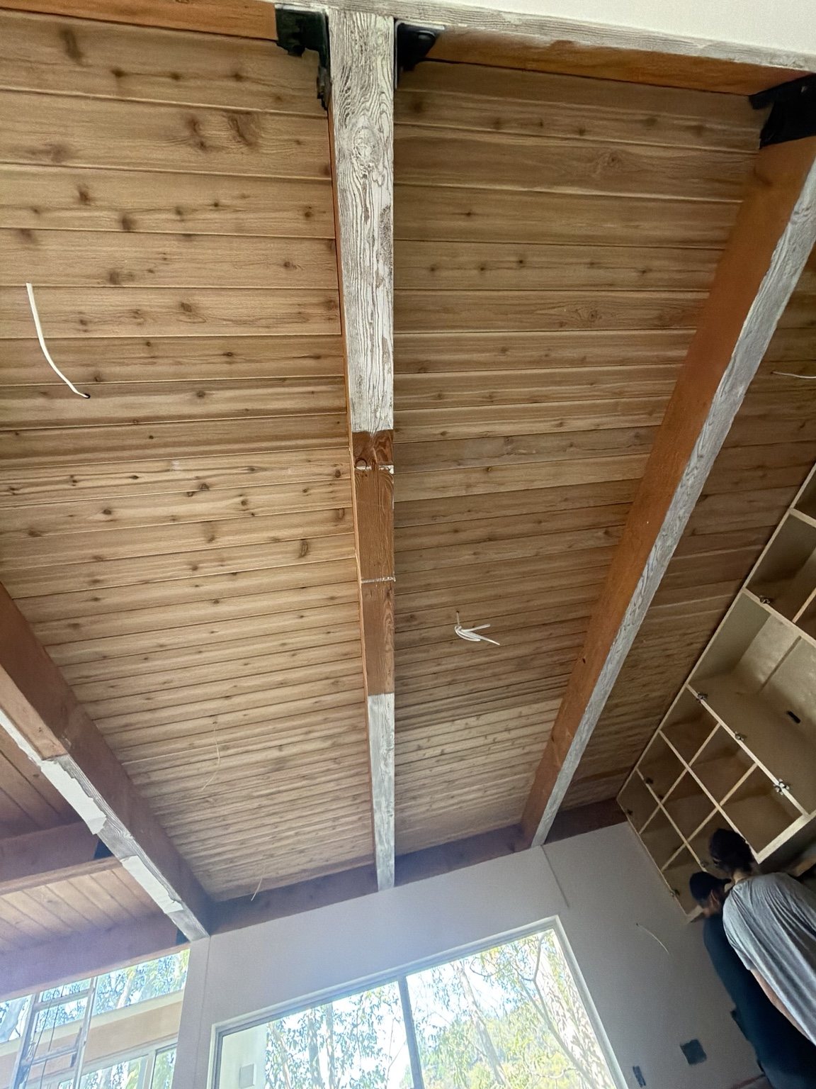 Exposed Wood Ceiling Restoration